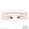 HDC x Emily in Paris Crystal & Pearl Mesh Hair Band - Pastel Yellow