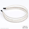 HDC x Emily in Paris Crystal & Pearl Mesh Hair Band - Pastel Yellow