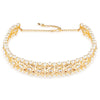Gold Plated Hair Band with Pearls
