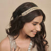 Gold Plated Hair Band with Pearls