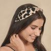 Lea Noir Embellished Knotted Hair Band