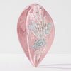 Kaia Embellished Knotted Hair Band - Pink