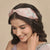 Kaia Embellished Knotted Hair Band - Pink