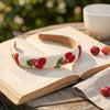 Cherry Embroidered Hairband - Red