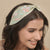 Flora Embellished Knotted Hair Band - Sage