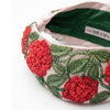 Floral rose headband styled for soft waves, sleek hair, and romantic updos - instantly elevated