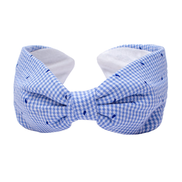 Small Checks Printed Knotted Headband