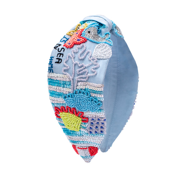 Nemo Knotted Headband -Blue