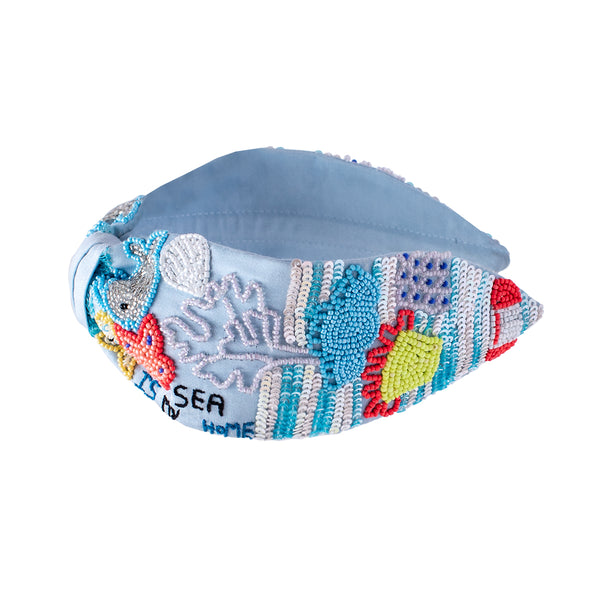 Nemo Knotted Headband -Blue