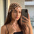 Crochet Beanie Cap - Beige with Shell Charms