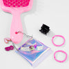 Drama Detangle Hair Brush with Removable Charm Chain & Free Pouch - Pink