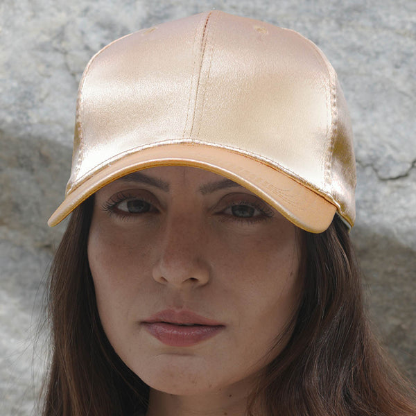 Shimmer Baseball Cap - Champagne