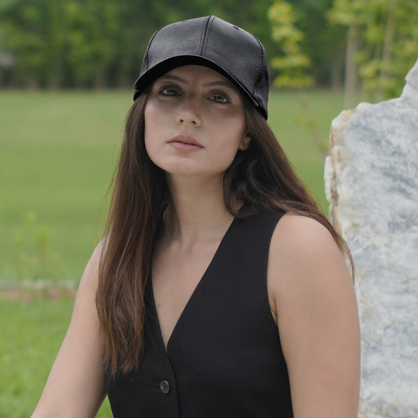 Shimmer Baseball Cap - Black