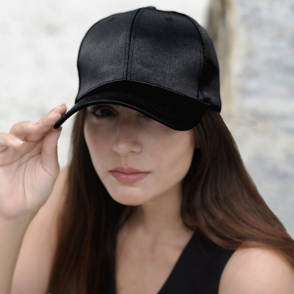 Shimmer Baseball Cap - Black