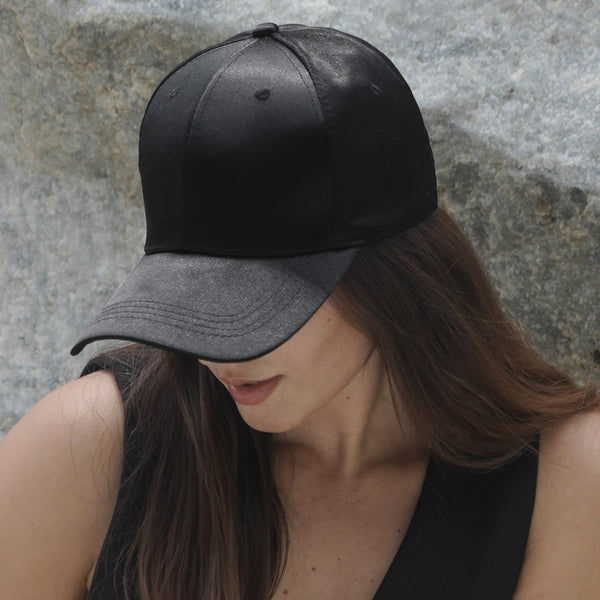 Shimmer Baseball Cap - Black