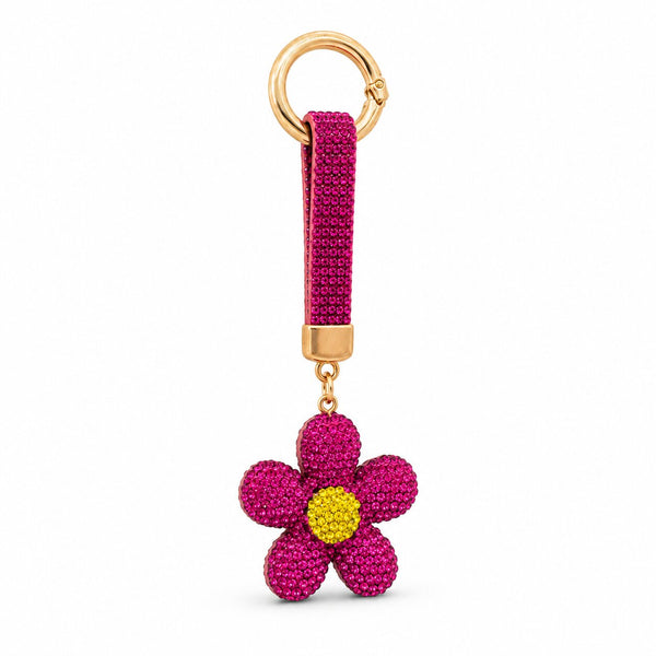 Fuchsia Bloom Anti-tarnish Bag Charm