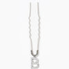 Alphabet U pin - B - Silver