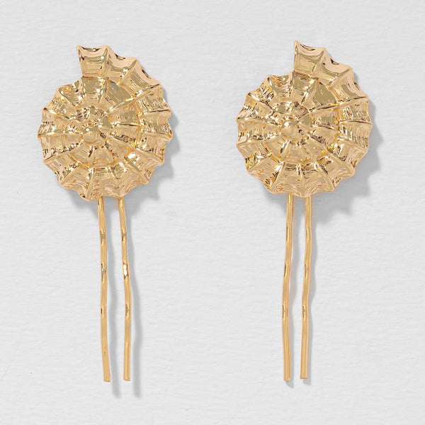 Shella Hair Pins - Set of 2 - Gold