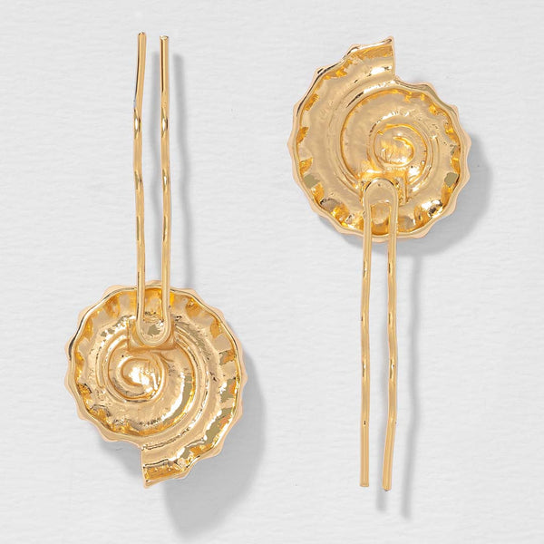 Shella Hair Pins - Set of 2 - Gold