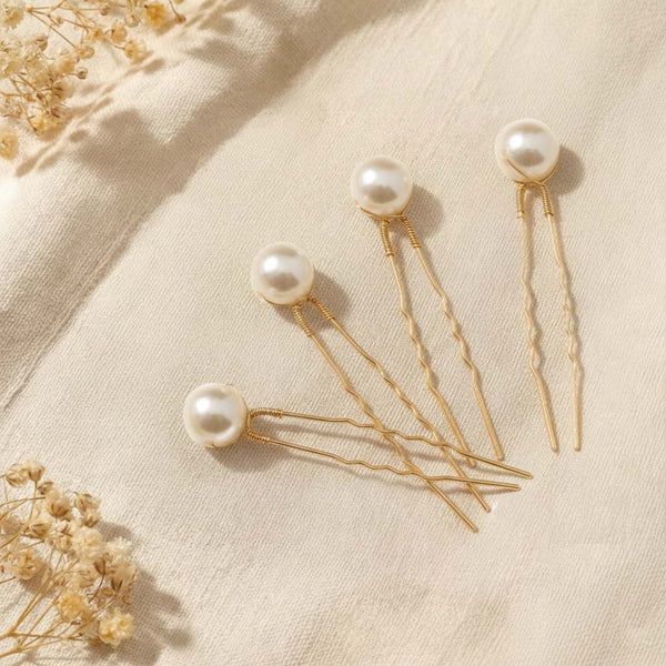 Set of 12 Pearl Embellished Pins