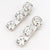Set of 2 Crystal Hair Pins - Silver