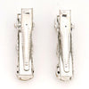 Set of 2 Crystal Hair Pins - Silver