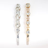 Set of 2 Crystal Hair Pins - Gold & Silver