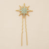 Set of 4 Stella Crystal U Pins - Gold