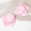 Embellished Crystal Hair Bow - Light Pink