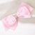 Embellished Crystal Hair Bow - Light Pink