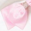 Embellished Crystal Hair Bow - Light Pink