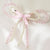 Embellished Crystal & Pearl Hair Bow - Pink & White