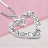 Crystal Heart U Pin - Silver