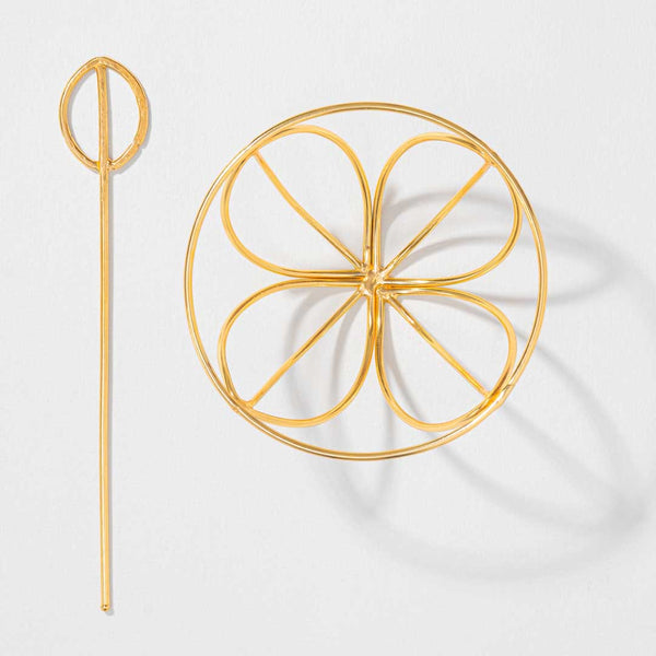 Tara Bun Holder - Gold