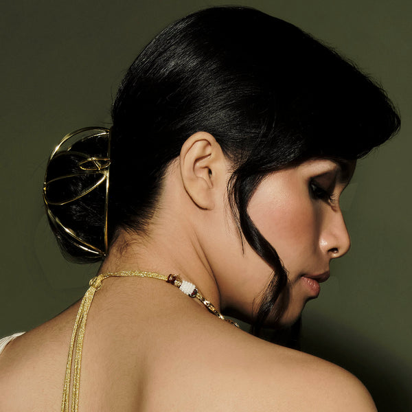 Tara Bun Holder - Gold