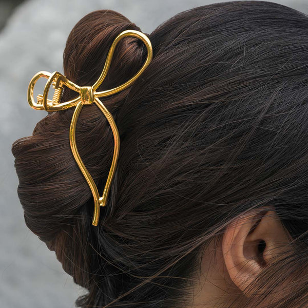 Bow-tiful Claw Clip - Gold