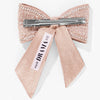 Blush Diamond Beaded Hair Bow