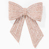 Blush Diamond Beaded Hair Bow