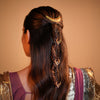 Chaand Mahal Gold Hair Pins - Set of 5 - Green