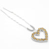 Crystal Heart U Pin - Gold