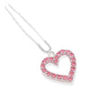 Crystal Heart U Pin - Pink