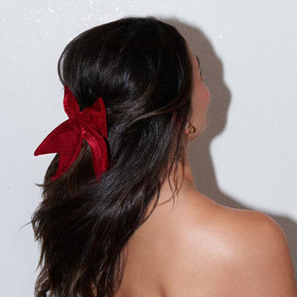 Red Velvet Alia Bow