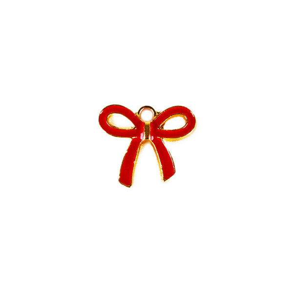 Bow Charm - Red