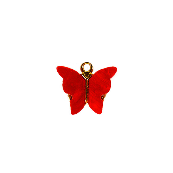 Butterfly Charm - Red