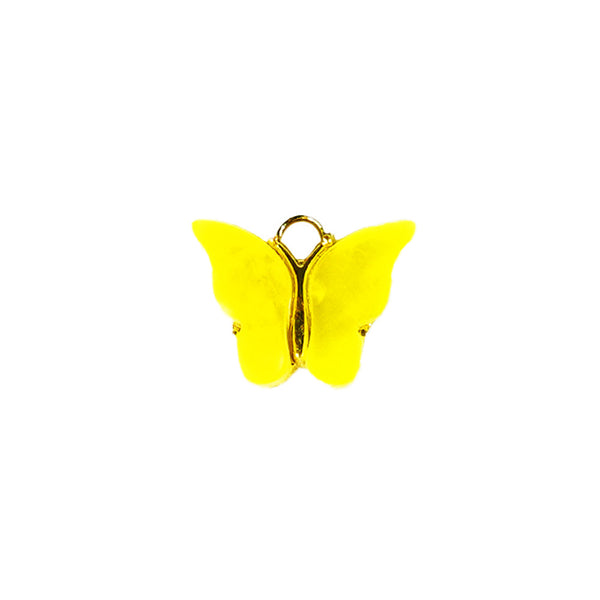 Butterfly Charm - Yellow