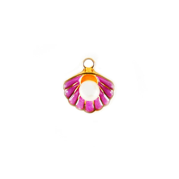 Shell Charm - Purple