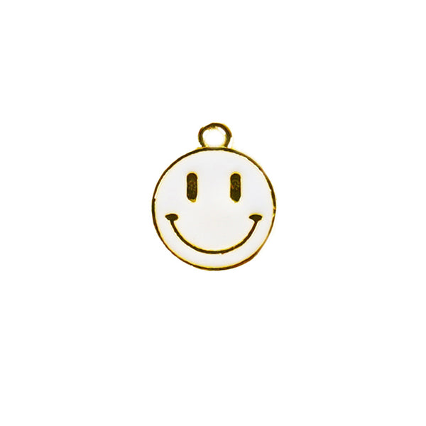 Smiley Charm - White