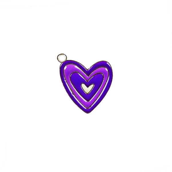 Heart Charm - Purple
