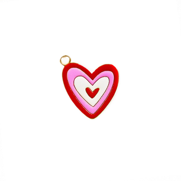 Heart Charm - Pink