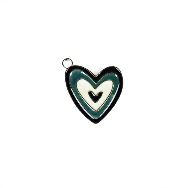 Heart Charm - Black
